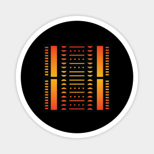 “Dimensional Civilization” - V.4 Orange - (Geometric Art) (Dimensions) - Doc Labs Magnet